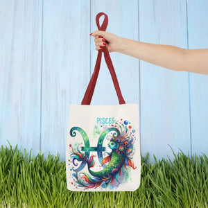 Pisces Zodiac Aop Tote Bag Bold Statement Style - Dipaliz - Bags