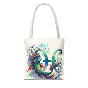 Pisces Zodiac Aop Tote Bag Bold Statement Style - Dipaliz - Bags