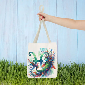 Pisces Zodiac Aop Tote Bag Bold Statement Style - Dipaliz - Bags