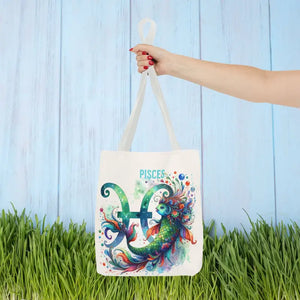 Pisces Zodiac Aop Tote Bag Bold Statement Style - Dipaliz - Bags