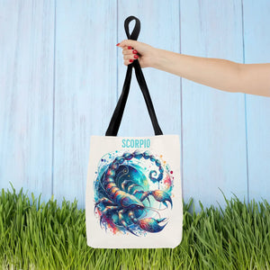Bold Scorpio Zodiac Tote Bag - Durable Polyester - Dipaliz - Bags