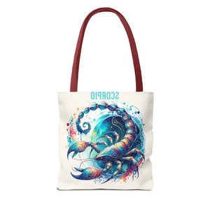 Bold Scorpio Zodiac Tote Bag - Durable Polyester - Dipaliz - Bags