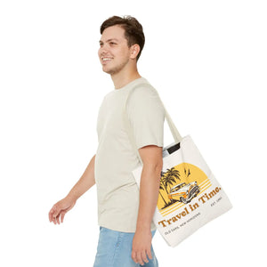Vintage Car Tote Bag Black Cotton Handles - Dipaliz - Bags