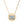 18K gold PVD finish on a DipaliZ engravable stainless steel circle necklace