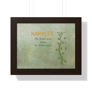 Namaste, Framed Horizontal Poster