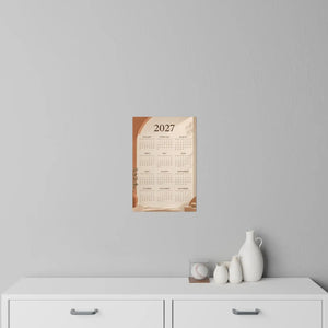 Oatmeal and sand palette of the DipaliZ boho calendar wall decal