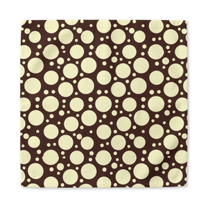 Chocolate brown polka dot napkin - paper napkins