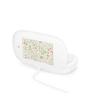 Floral uv phone sanitizer & wireless charging pad - chargers