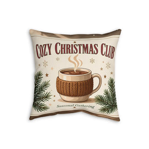 Looping steam line joining the pine branch on a DipaliZ holiday pillow