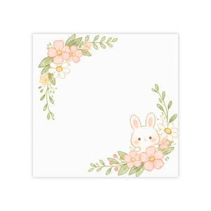 Floral Bunny Post-it Note Pads – Cute Spring Sticky Notes for Kids & Stationery Lovers