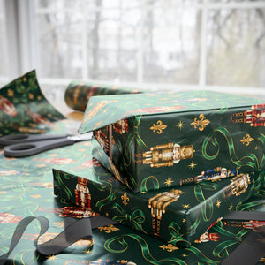 Luxury christmas wrapping paper – emerald green holiday gift wrap