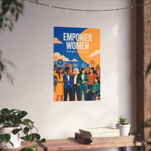 Empower Women Matte Poster — Strength in Solidarity Feminist Wall Art