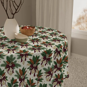 Vintage botanical floral tablecloth - tablecloths