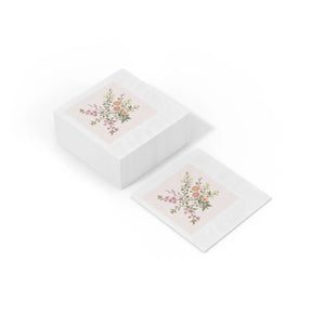 DipaliZ White Coined Napkins Three Ply Party Paper