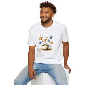 Take time to shine coffee star t-shirt - t-shirts