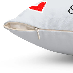 Personalized Besties Photo Pillow — "Besties" with Names (Megan & Emma)