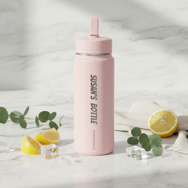 Personalized 20oz Mini Water Bottle - Custom Name Straw Bottle