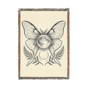 DipaliZ moth wing blanket at 52 by 37 inches, the smallest throw size