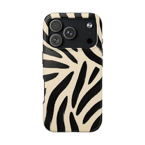 Zebra Print Tough Phone Case
