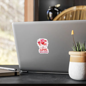 DipaliZ Love Balloons Kiss-cut Vinyl Decals Satin Finish