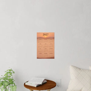 Month lettering against cream on the DipaliZ desert sunset calendar decal
