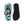 Geometric teal and navy flip flops - slippers