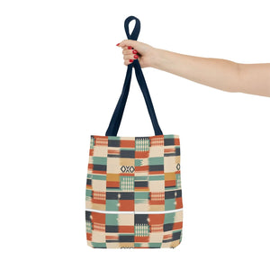 Aztec Patchwork Tote Bag – Boho Geometric All-Over Print Tote