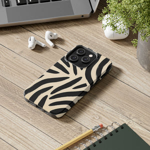 Zebra Print Tough Phone Case