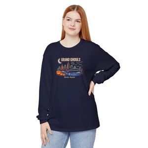 Grand ghouls spooky rapids halloween long sleeve t-shirt - t-shirts