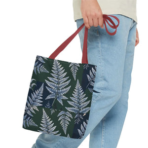Fern Pattern Tote Bag — Botanical All-Over Print Canvas Tote