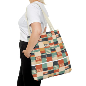 Aztec Patchwork Tote Bag – Boho Geometric All-Over Print Tote