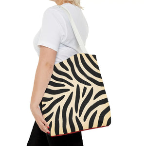 Zebra print tote bag - bags