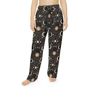 Celestial moon and stars pajama pants - pajamas