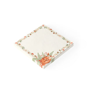 Autumn Fox Floral Post-it Note Pads