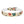 Paw Print Dog Collar — Colorful Red, Teal & Brown Paw Pattern