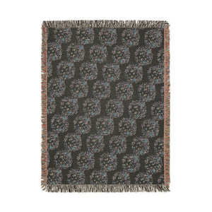 Woven Blanket — Reversible floral Pattern Throw (Cozy Modern Home Accent)
