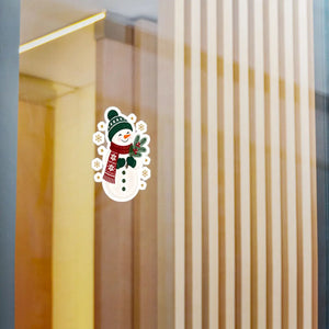 Snowman christmas kiss-cut vinyl decal - home decor decals