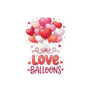 DipaliZ Love Balloons Kiss-cut Vinyl Decals Satin Finish