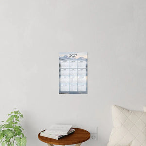 DipaliZ mountain calendar wall decal, largest size 24 by 36 inches