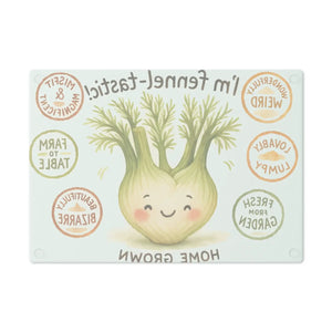 “i’m fennel-tastic! ” fennel vegetable cutting board - boards
