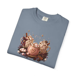 Hot cocoa bears garment-dyed t-shirt - t-shirts