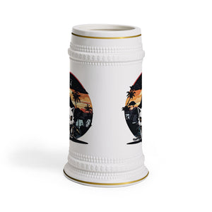 Japanese Cat Samurai, Beer Stein Mug
