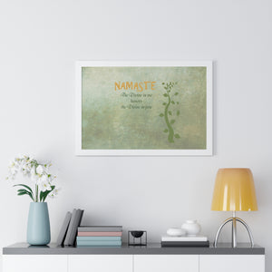Namaste, Framed Horizontal Poster