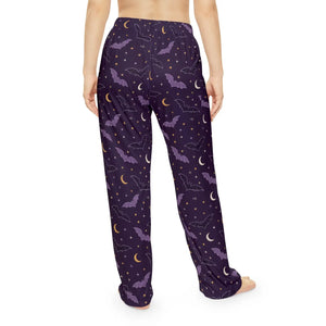 Bat Night Pajama Pants — Women's Halloween Sleepwear