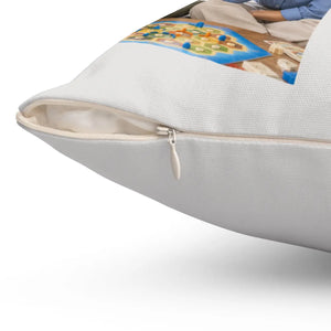 Besties Personalized Photo Pillow — Custom Names & Quote