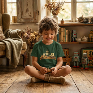 Cute robot workshop youth t-shirt - t-shirts
