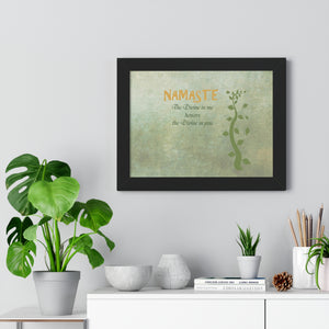 Namaste, Framed Horizontal Poster