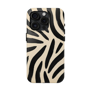 Zebra Print Tough Phone Case