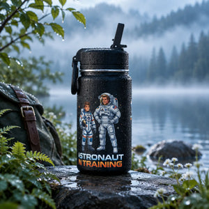 Mini Water Bottle — "Astronaut in Training" Kids Space Bottle