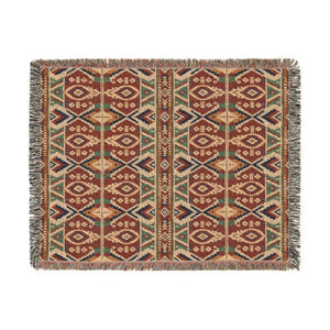 DipaliZ fringed throw in the 60 by 50 inch couch size